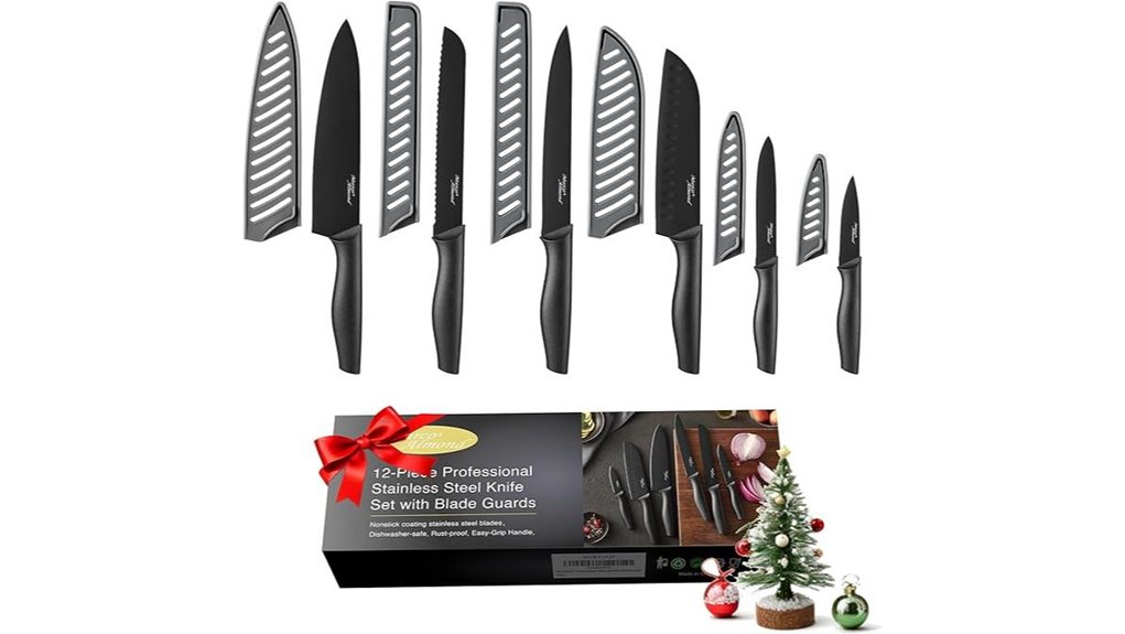 12 piece stainless steel knives