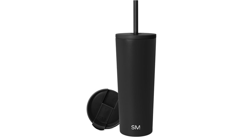 24oz insulated midnight black tumbler