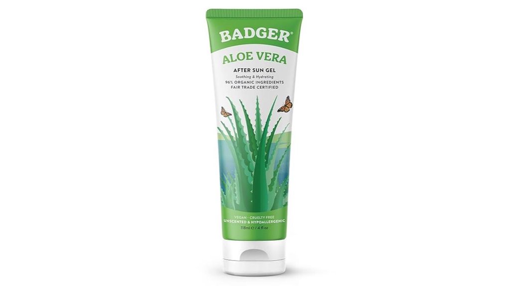 badger unscented aloe gel