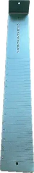 blue anodized aluminum ruler