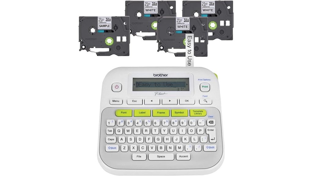 brother ptd210 white label