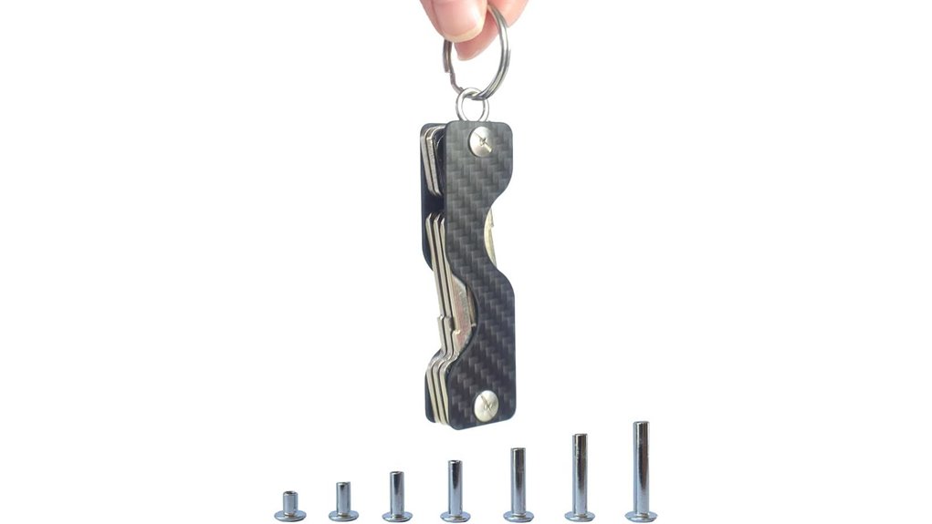 compact carbon fiber keyholder