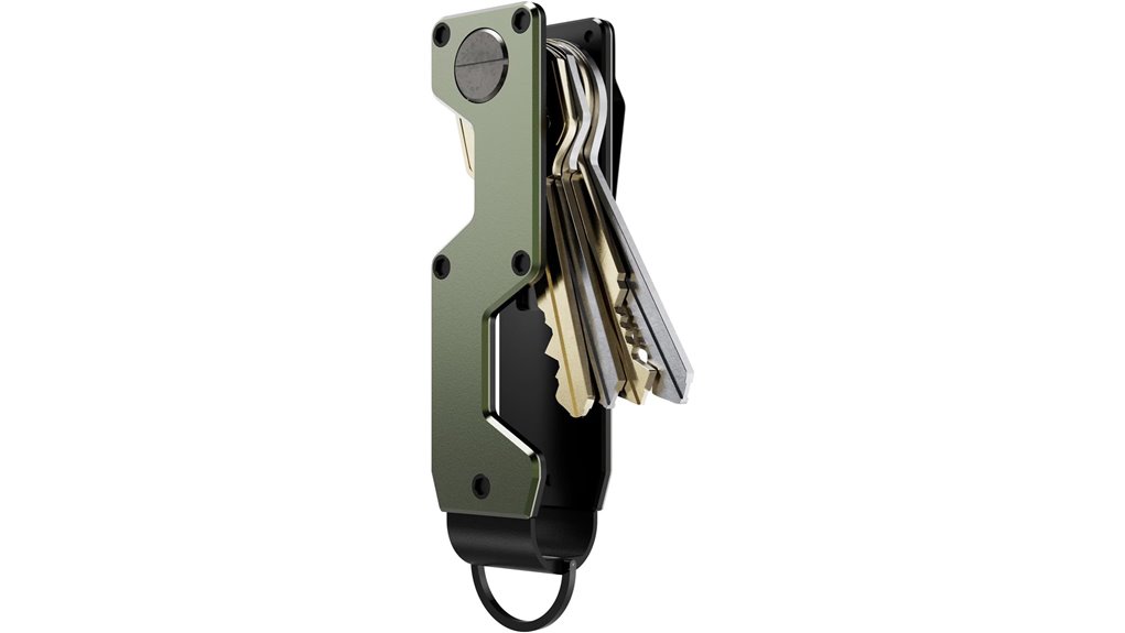 compact metal five key organizer