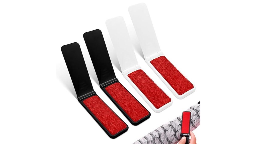foldable lint brushes black white