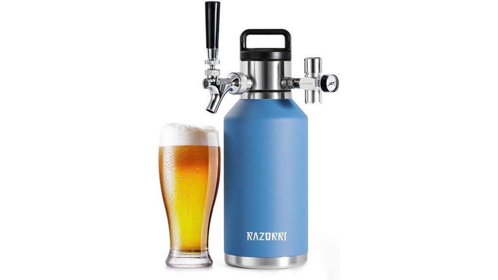 razorri 64oz dual wall growler