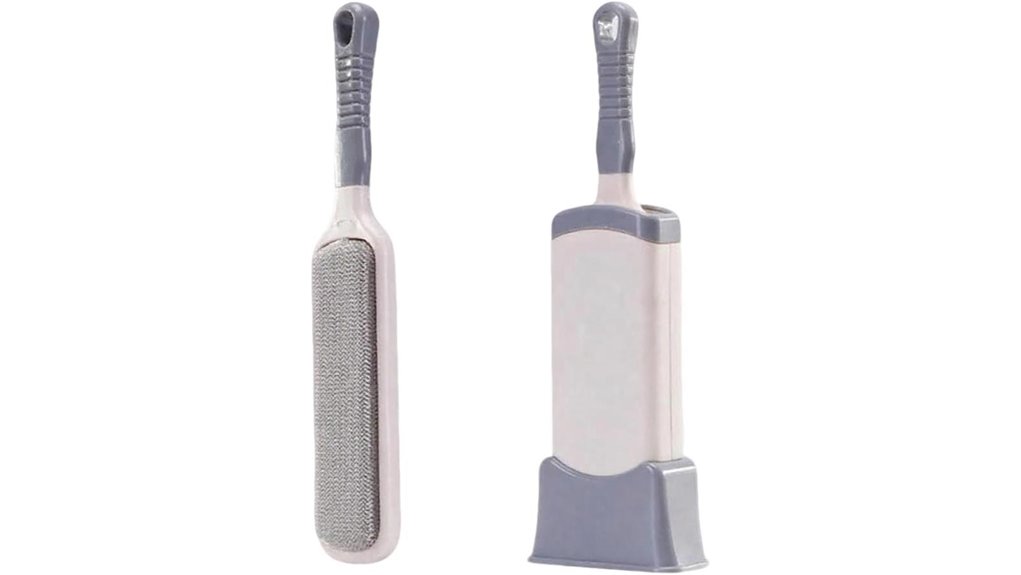 self cleaning double sided lint brush