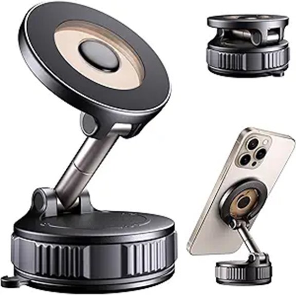 suction magnetic car phone