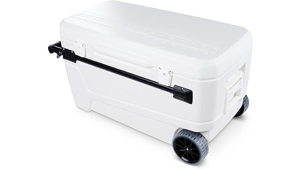 wheeled 110qt hardshell igloo